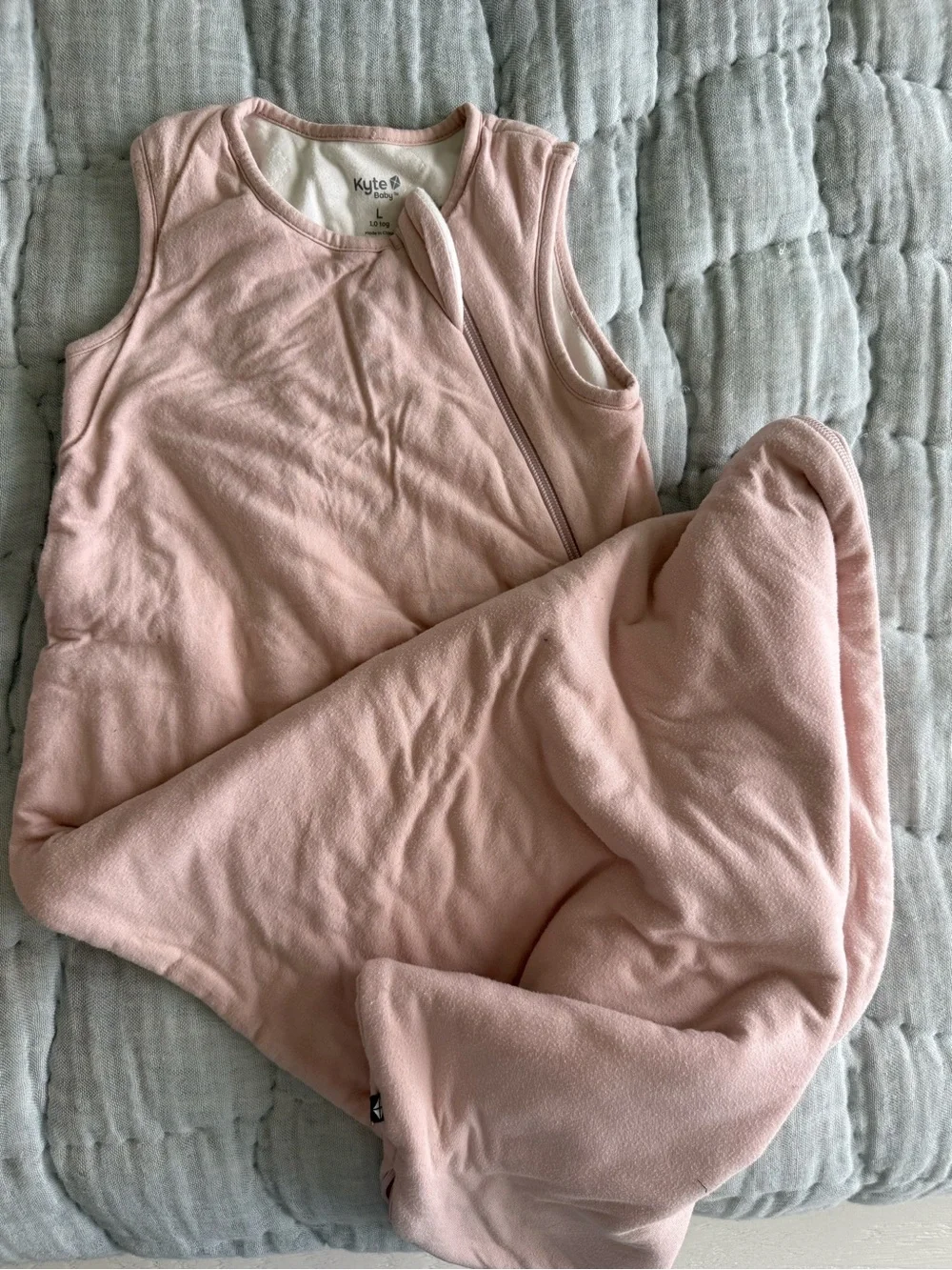 Kyte BABY Light Pink Sleeveless Sleep Sack Top